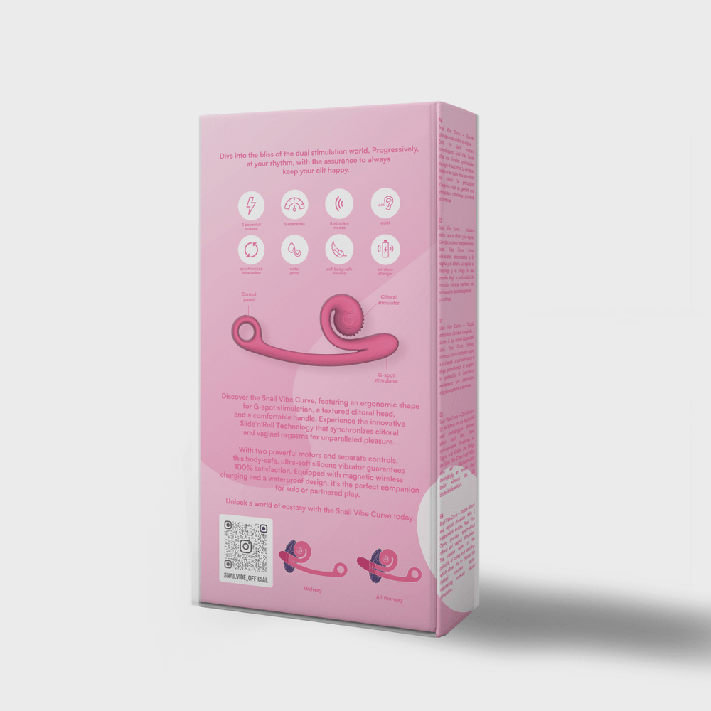 Snail Vibe - Curve vibrator - Peachy Pink - foto 16