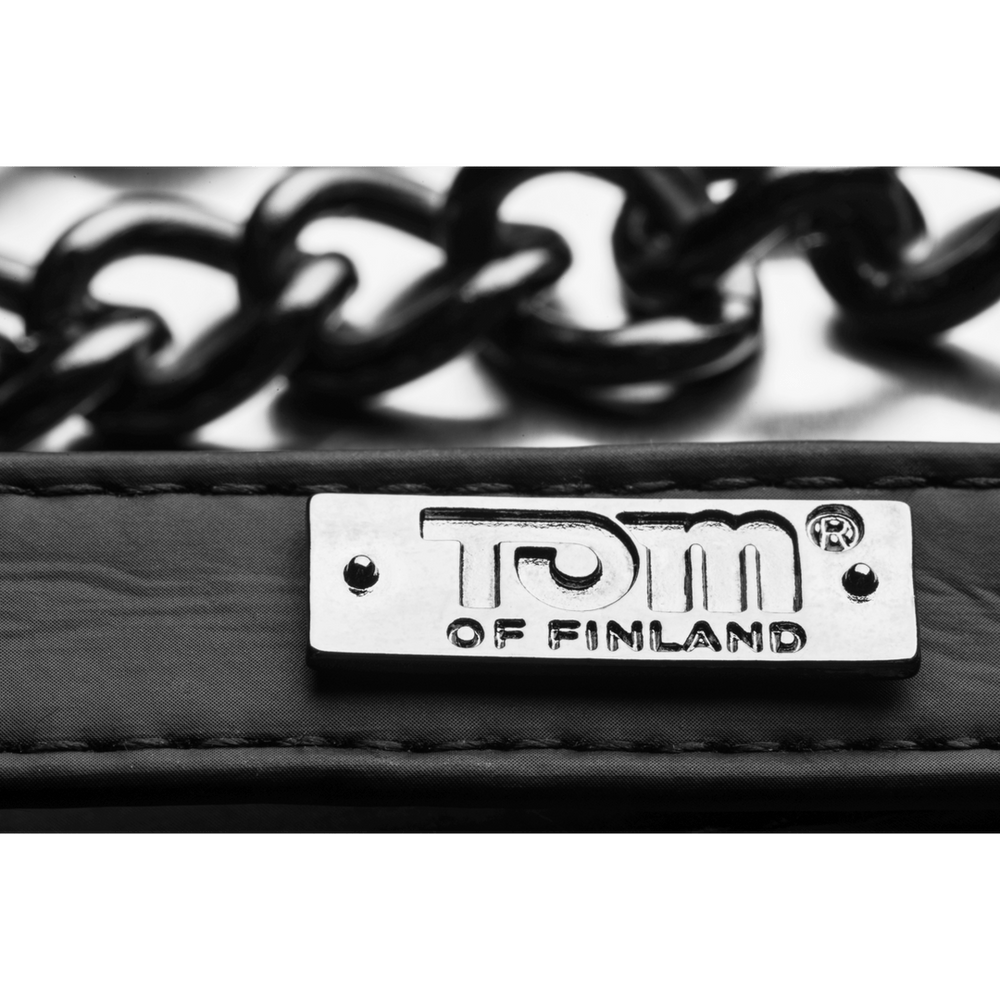 XR Brands - Metalen BDSM riem met neopreen - Zwart - foto 3