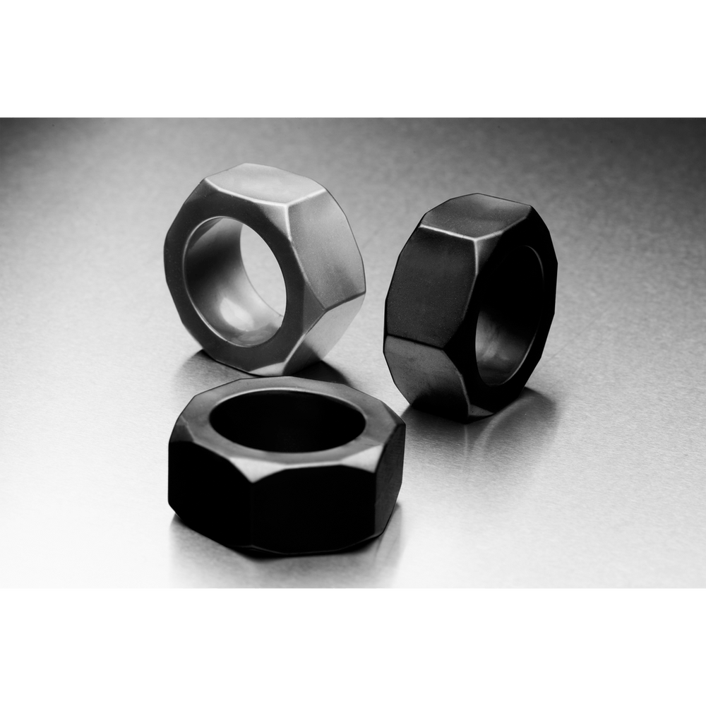 XR Brands - Siliconen cockring - 3-delige set - derde productfoto