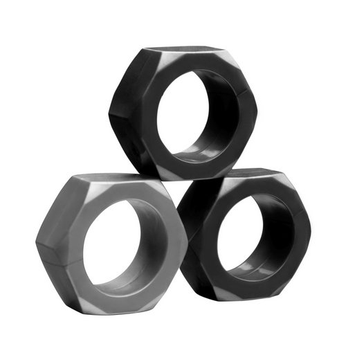 Cock Nuts - siliconen cockring - 3-delige set