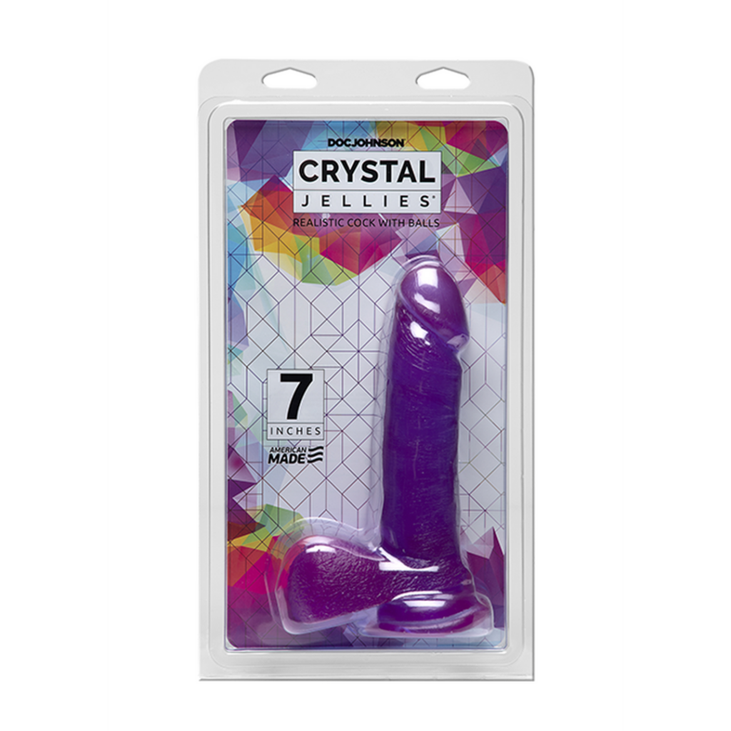 Crystal Jellies - Realistische Dildo met Ballen - 20 cm