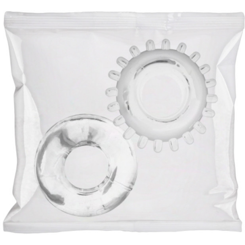 2 Pack C-Ring Set - Bulk Refill 50 Pieces - Clear