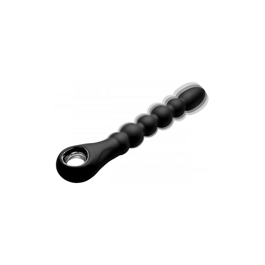 Dark Scepter - 10X Vibrerende Siliconen Anaal Kralen