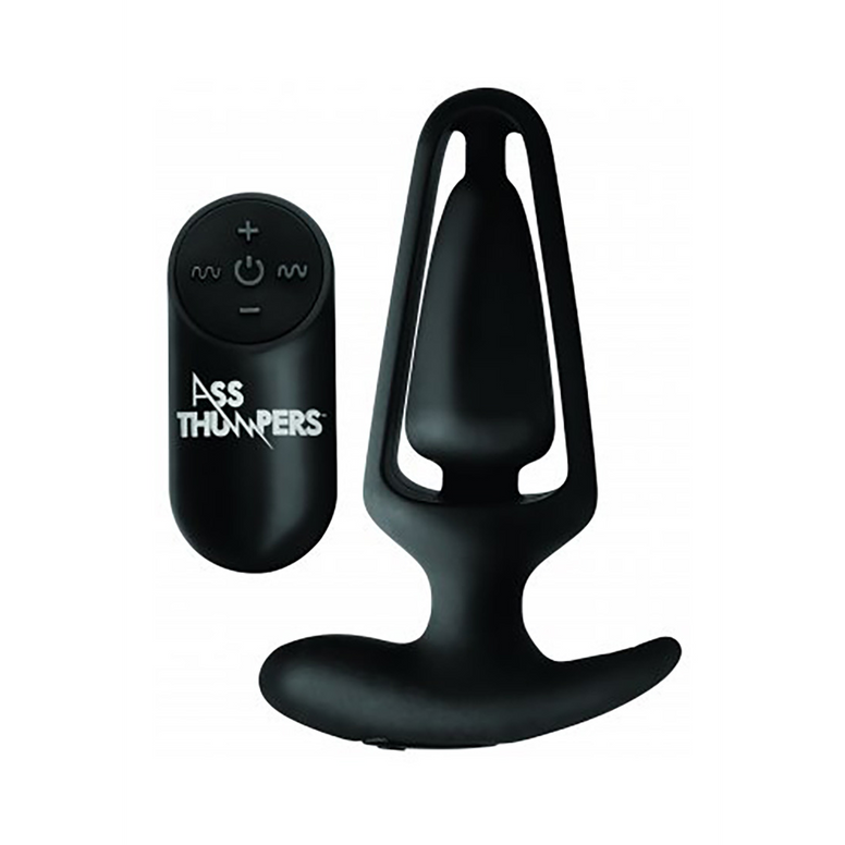 Hollow Anal Plug with Remote Control and 7 Speeds