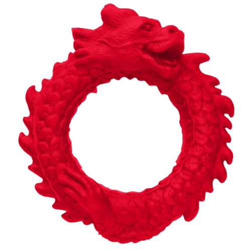 Rise of the Dragon - Silicone Cock Ring - Red