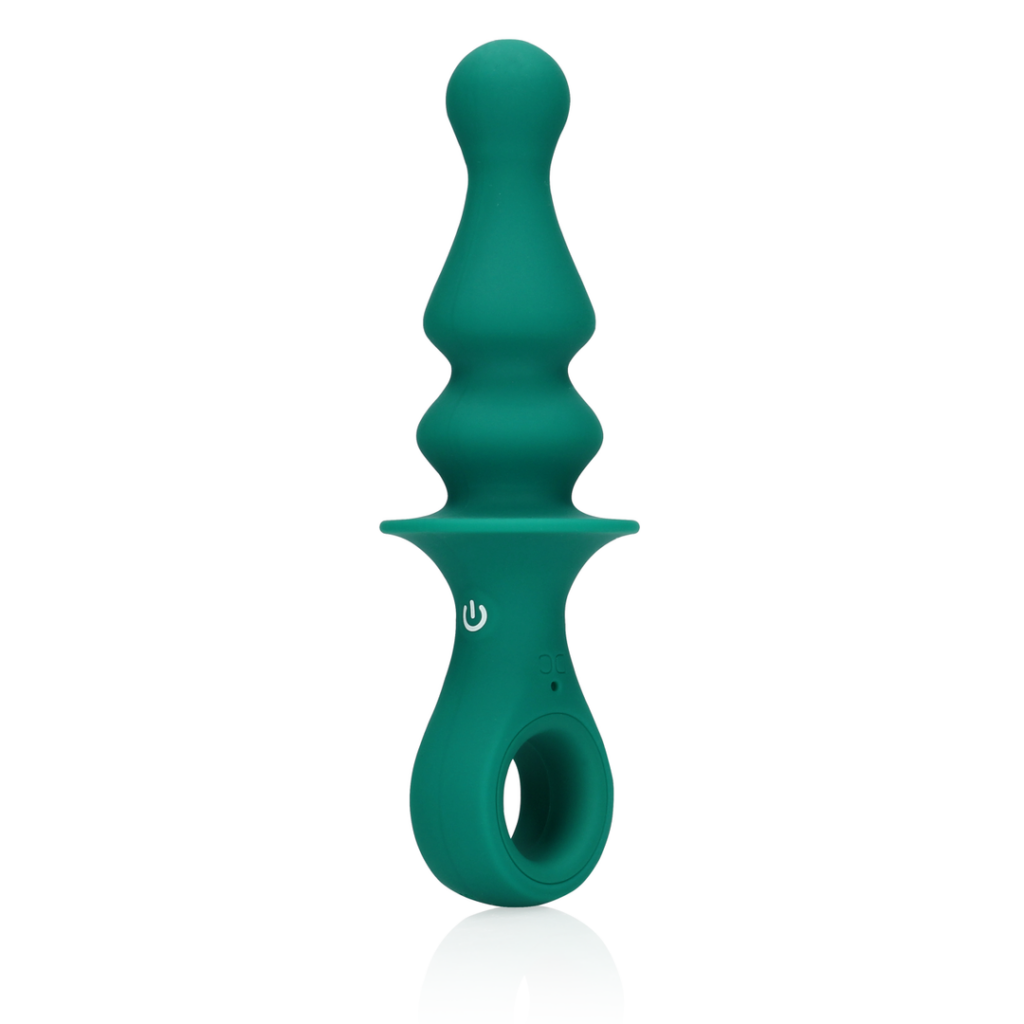 Pawn Shaped Anal Vibrator - Peacock Plume