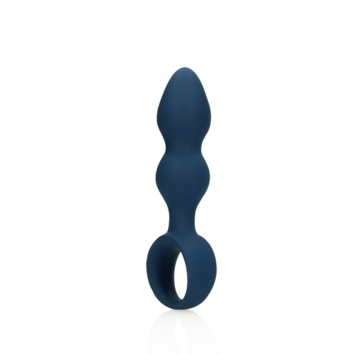 Teardrop Shaped Anal Plug - Large - Baltic Blue 1 Teardrop Shaped Anal Plug - Large - Baltic Blue