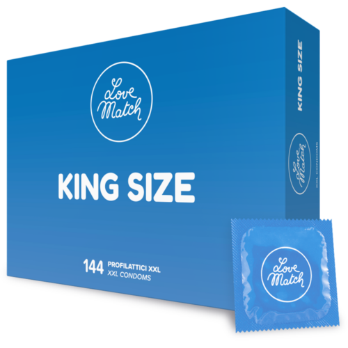 King Size - Condoms - 2.4 / 60 mm - 144 Pieces