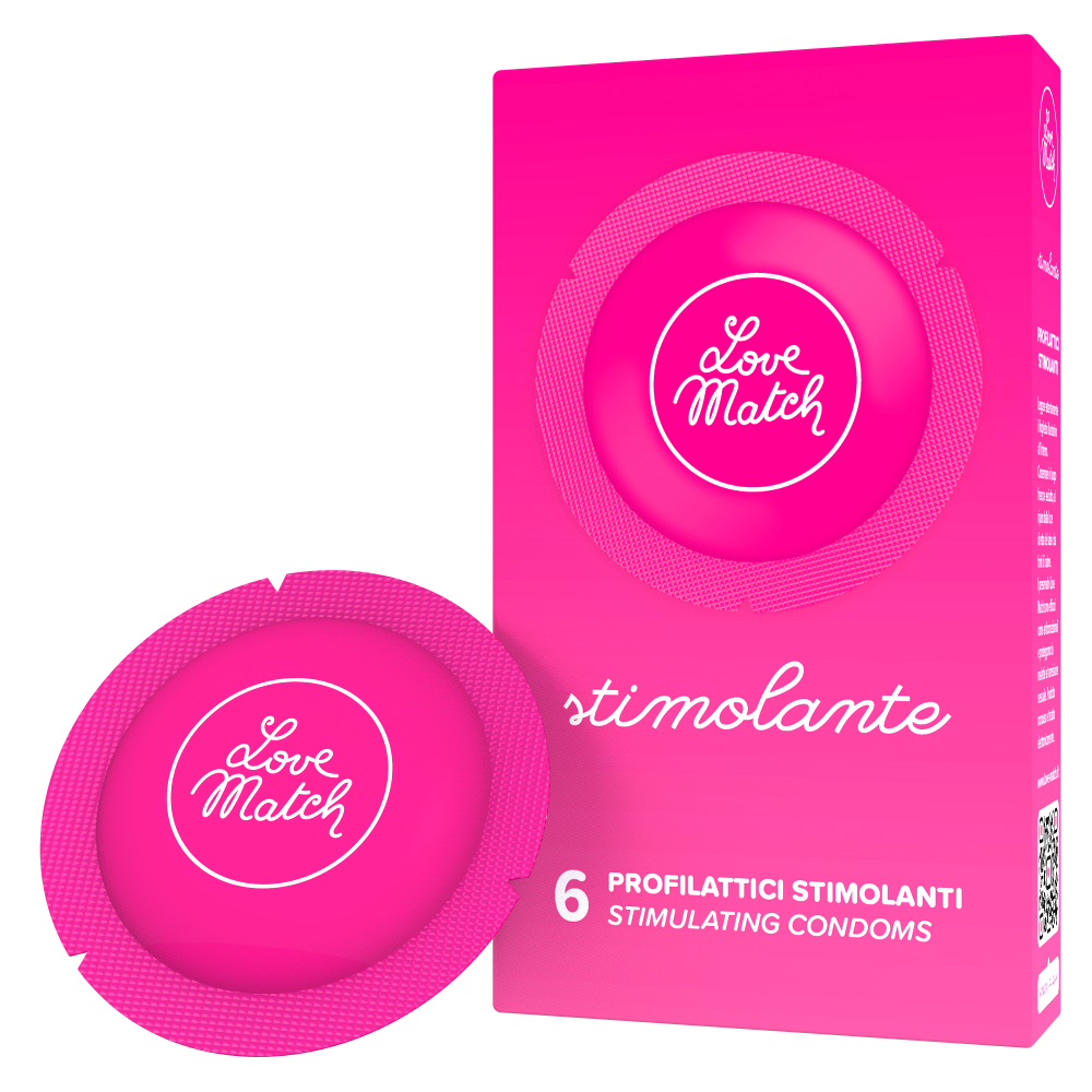 Stimolante - Ribs and Dots Condoms - 6 Pieces