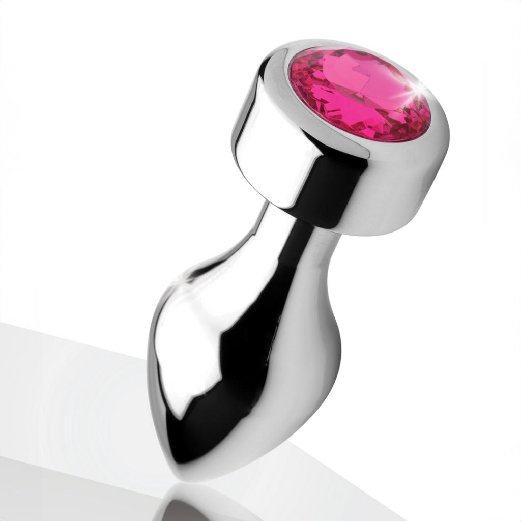 Pink Gemstone - Verzwaarde Anaal Plug - Medium