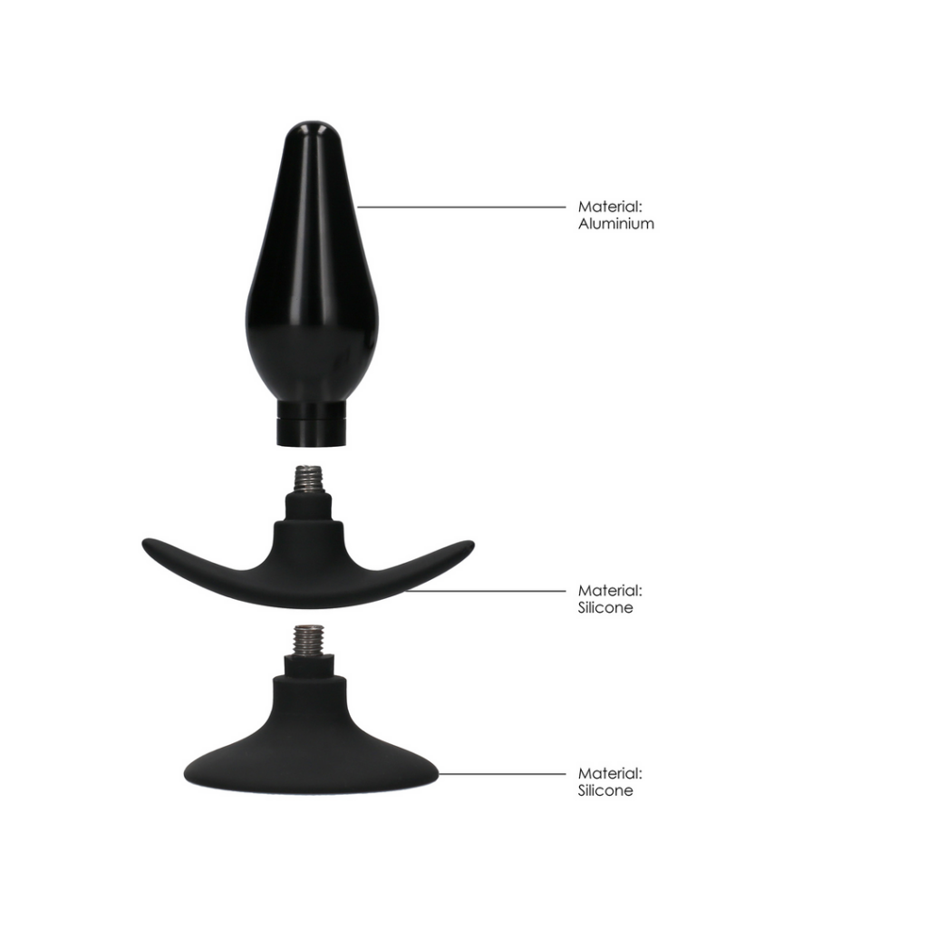 Verwisselbare Butt Plug Set - Rond - Medium