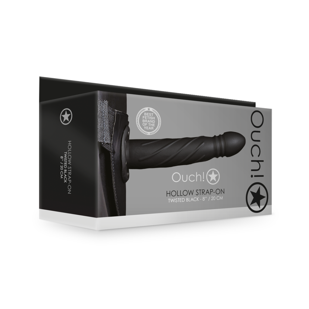 Twisted Hollow Strap-On - 20 cm