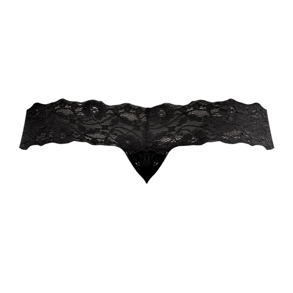 Micro Thong Pinch Back - L/XL - Black