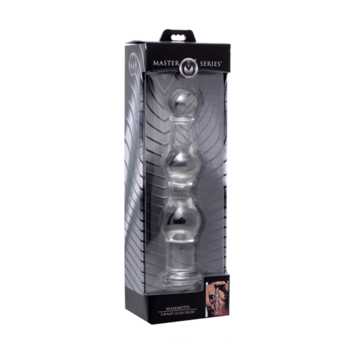 Mammoth - Glass Dildo met 3 Hobbels - Afbeelding 3