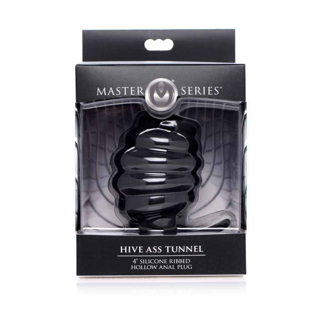 Hive Ass Tunnel - Geribbelde Holle Anaal Plug - Large
