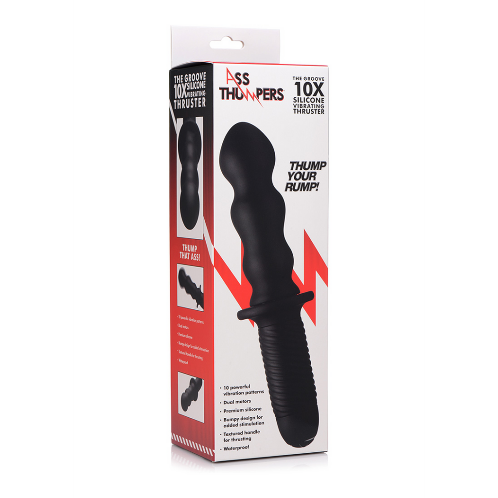 The Groove - Vibrator met Handvat - Zwart