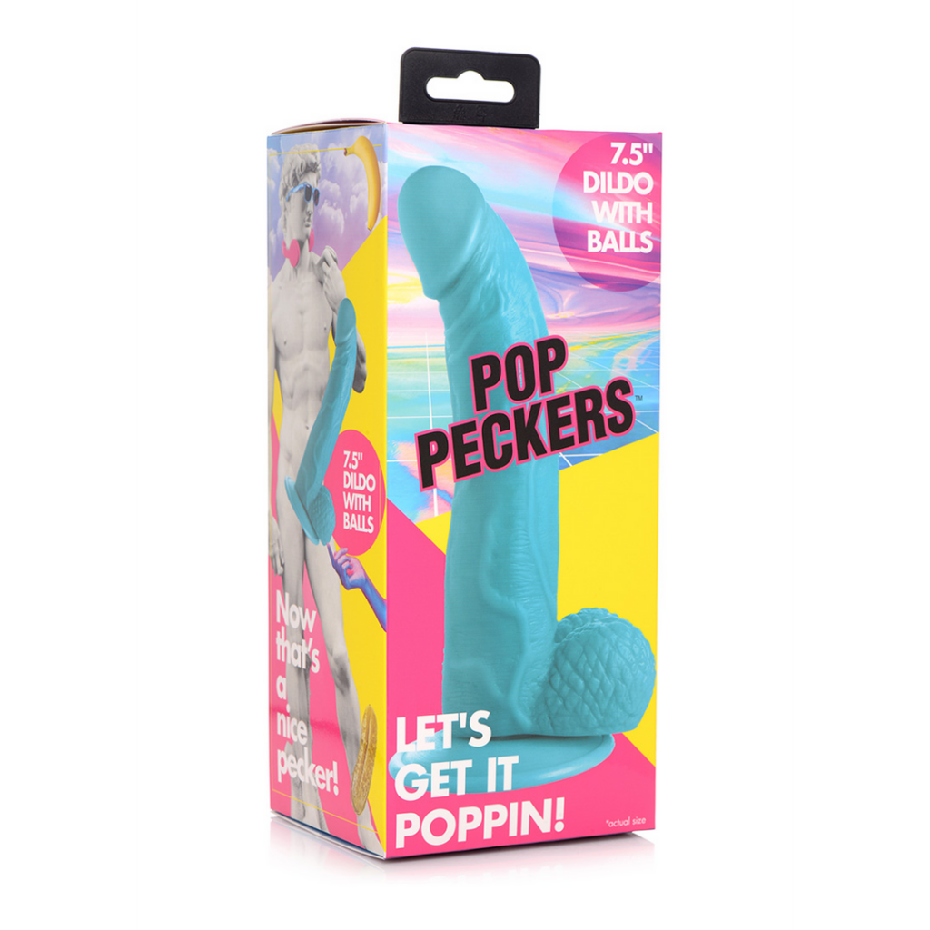 POP - Dildo met ballen - 19 cm