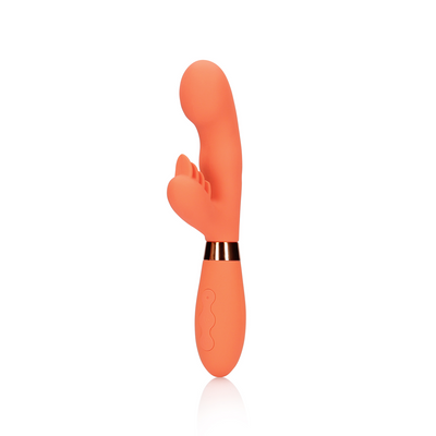 Silicone Rabbit Vibrator met Geribbelde Clitoris Stimulator