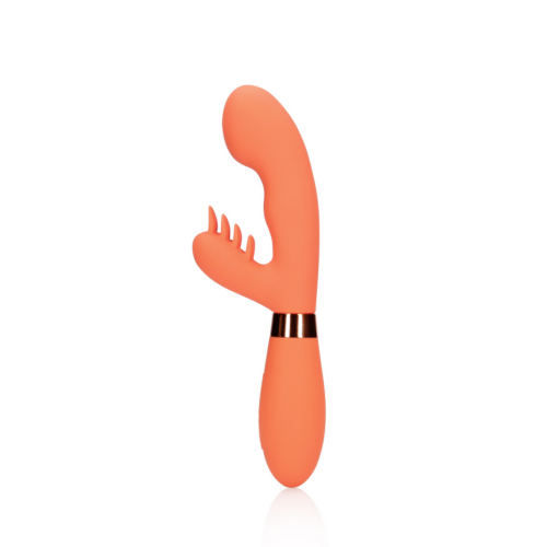 Silicone Rabbit Vibrator met Geribbelde Clitoris Stimulator - Afbeelding 7