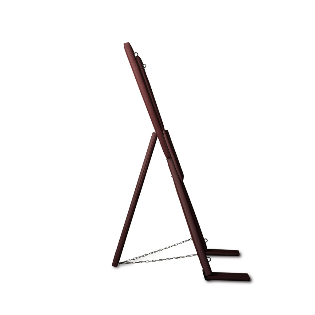 BDSM bondage kruis met imitatieleer - Rood