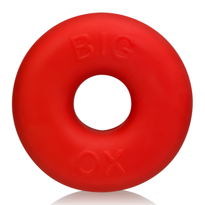 Big OX - Thick Blubbery Cockring - Red Ice
