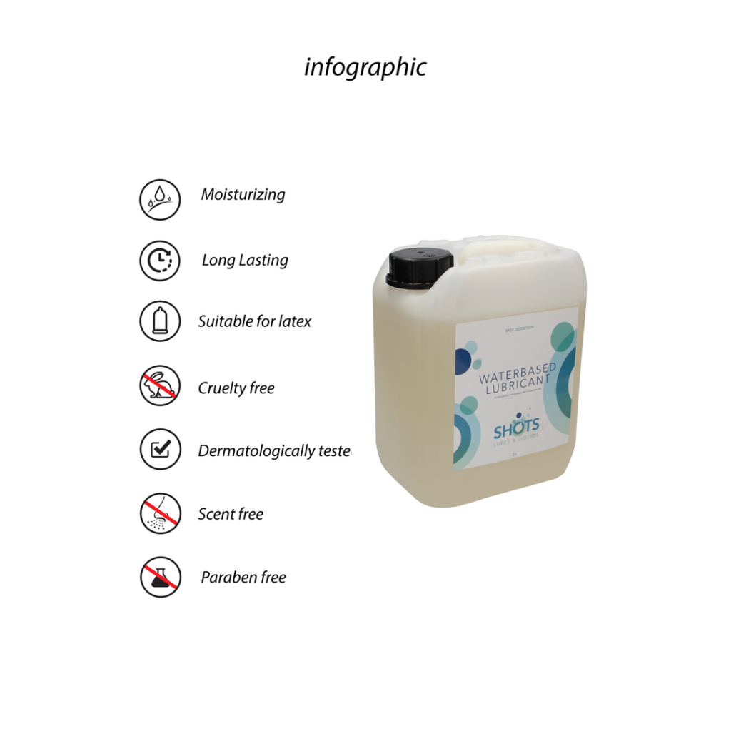 Waterbasis Glijmiddel - 5 L
